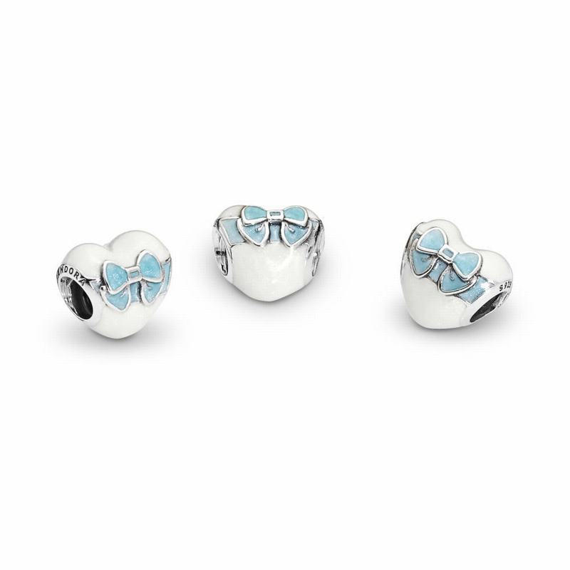 Pandora White Day Love Charm Europe - Sterling Silver/Enamel - 158634YNG